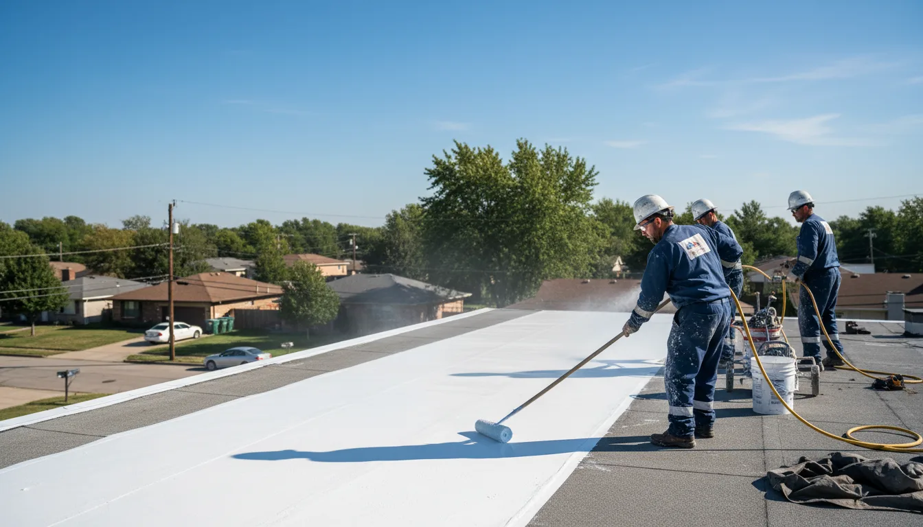 Commercial roof coating in Bradleyville, MO near me